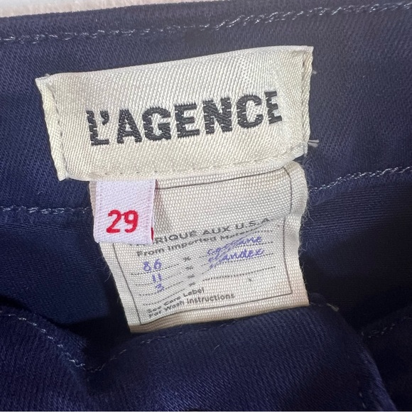 L’AGENCE Kendra coated cropped flare jean midnight coated - Picture 5 of 10